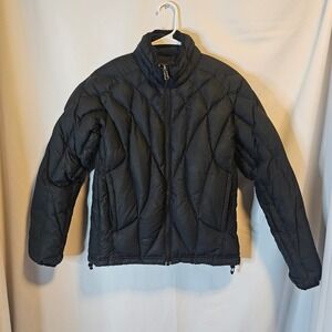 REI Puffer Jacket Women XS Black‎ Goose Down Diamond Quilted Gorpcore Outdoor